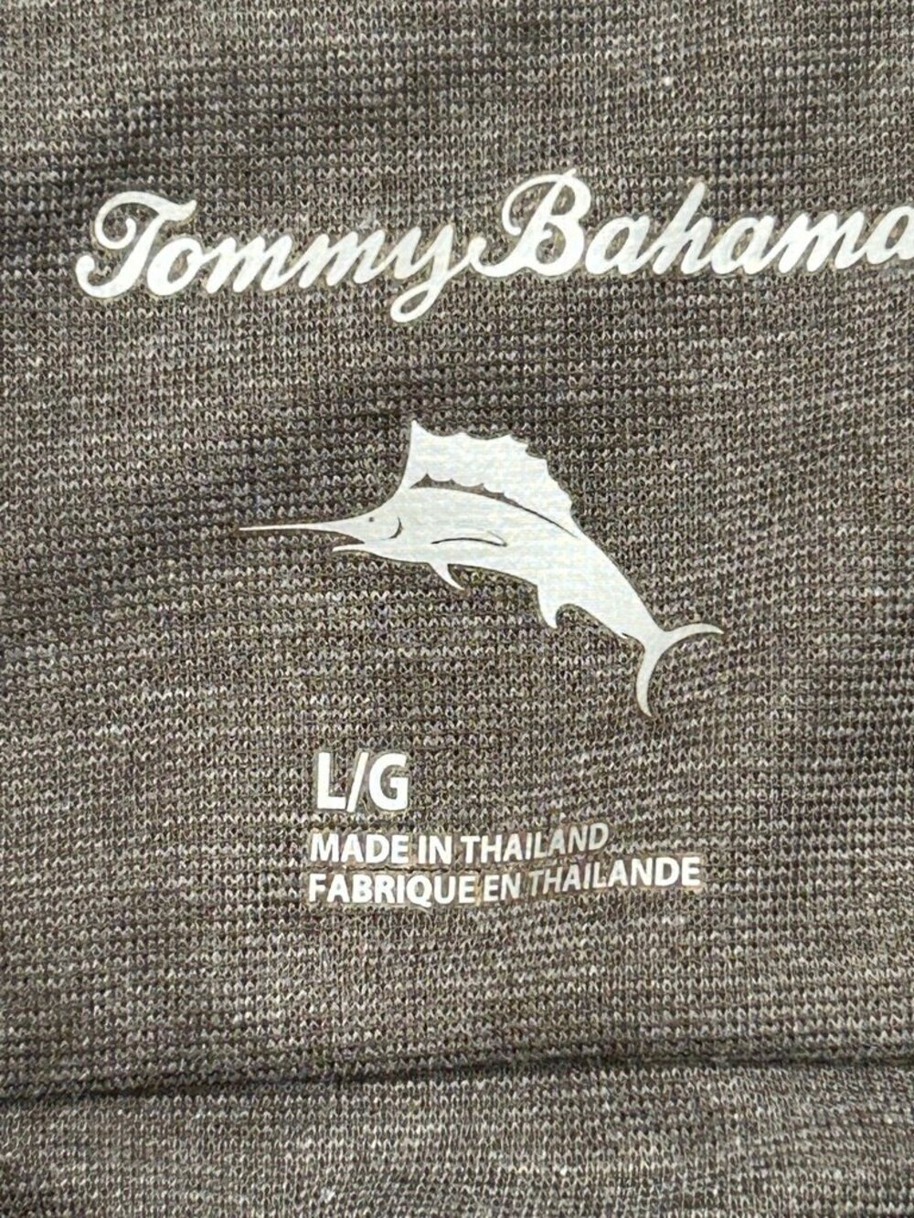 Golfcore Lightweight Tommy Bahama Brown Quarter Zip Large Country Club Old Money - Picture 6 of 7